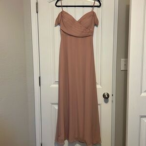 Birdie Grey Bridesmaid Dress- Blush